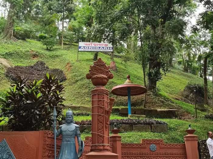 Agnigarh hillock in Tezpur, Assam — a local landmark near Shree Medical Store